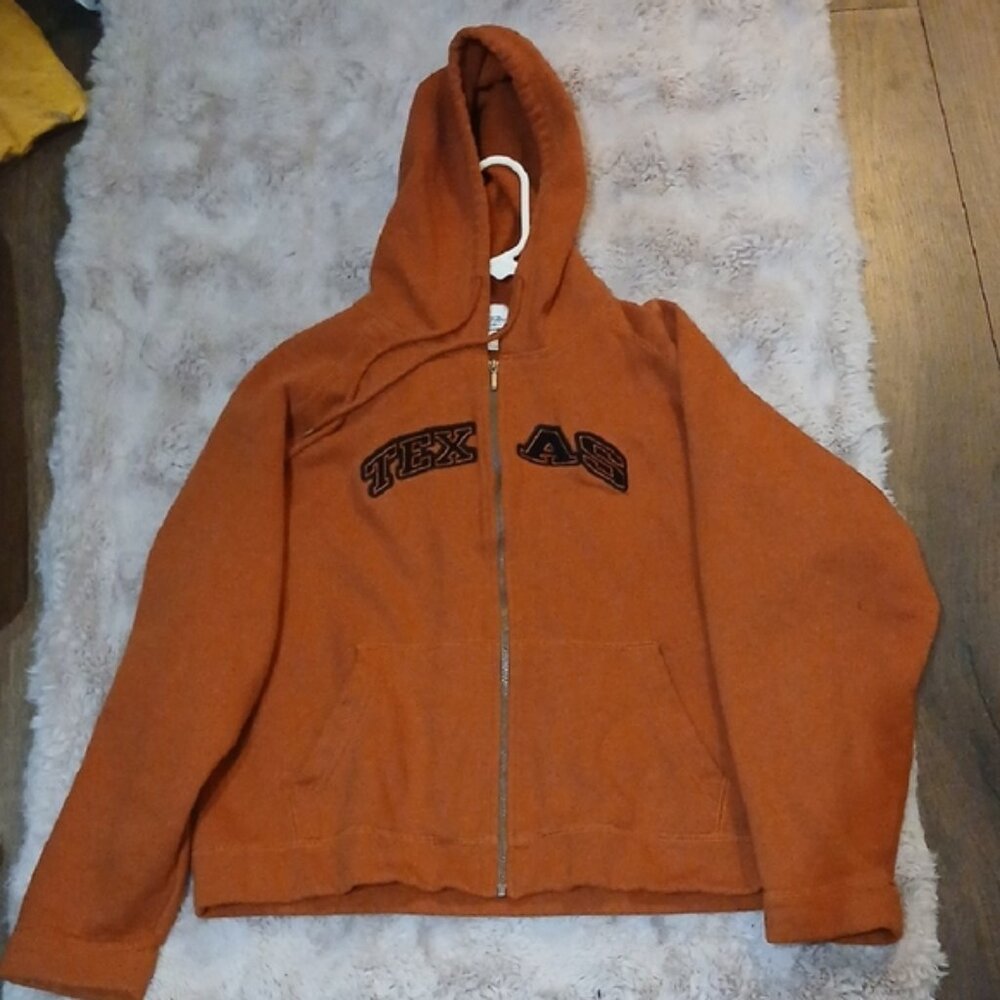 ♡Texas Longhorns Antigua Women's Burnt Orange Zip Up Hoodie♡